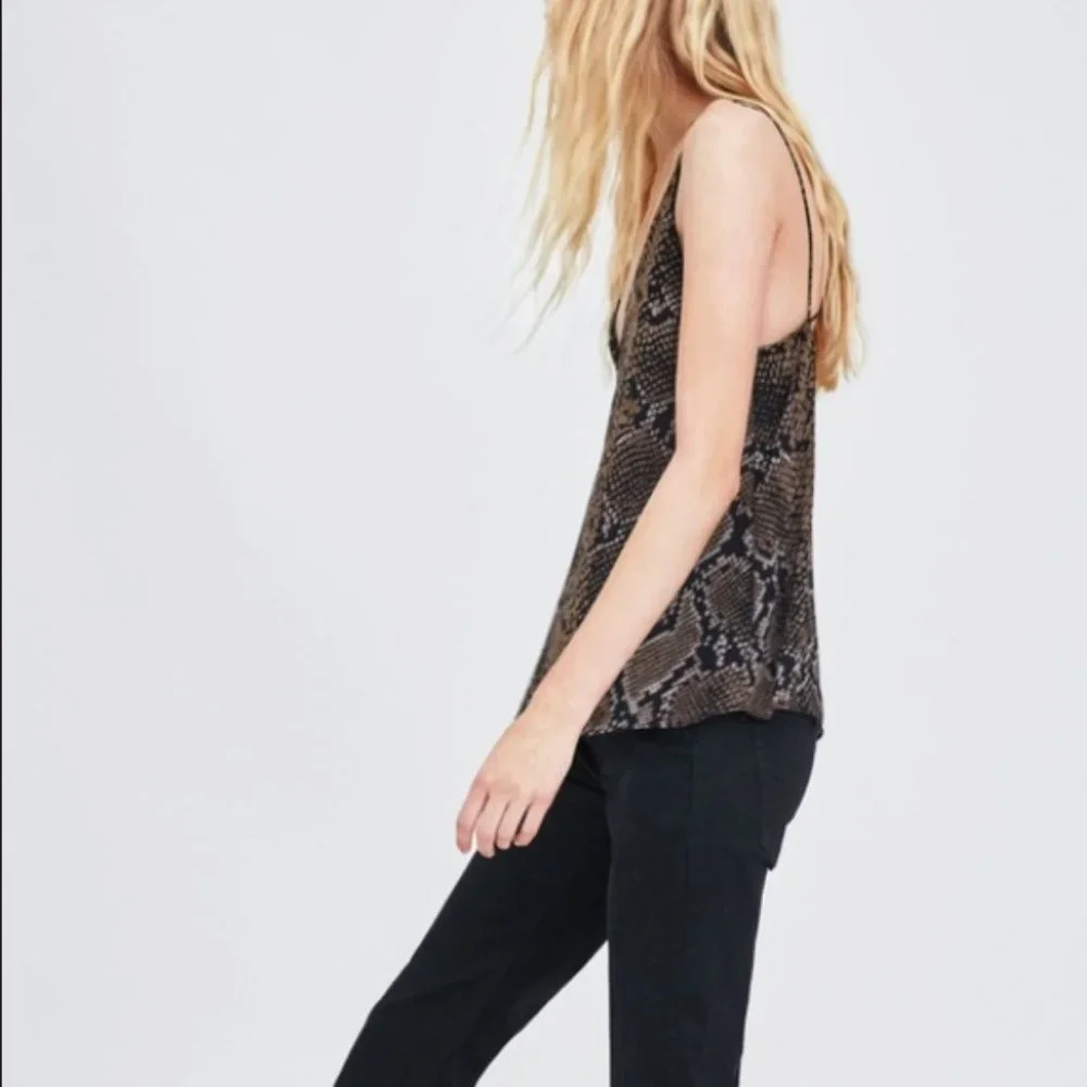 Zara Snake Print Strappy Flowy Tank Top, NWT, S - Picture 3 of 13